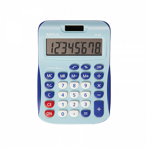 MAUL MJ 550 Taschenrechner Tasche Display-Rechner Blau