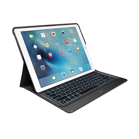 Logitech CREATE QWERTZ Deutsch Smart Connector Schwarz