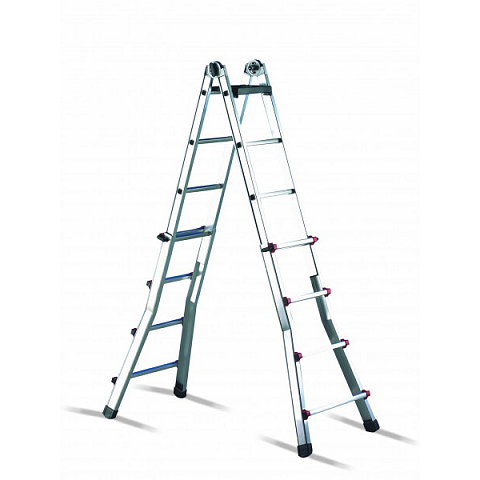 Cimco 146707 Leiter Teleskop-Leiter Aluminium