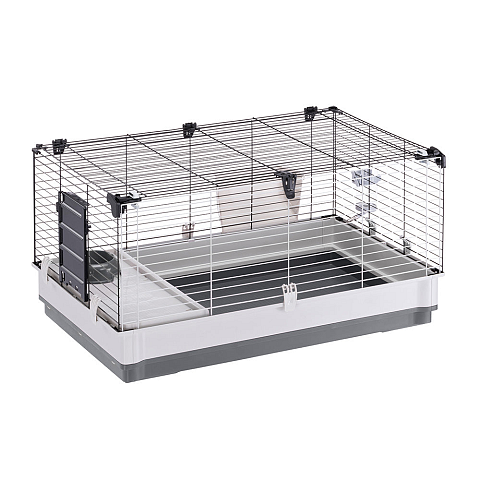 Ferplast Krolik Large Meerschweinchen, Rabit Grau, Weiß