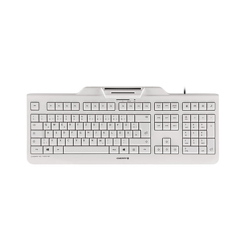 CHERRY KC 1000 SC Tastatur Büro USB AZERTY Französisch Grau