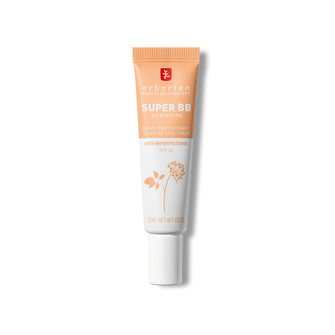 Erborian Super BB Doré - full coverage BB cream for acne prone skin 15 ml