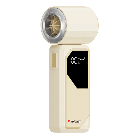 Verbatim Cool 'n' Go AirJet Silber, Weiß Handventilator