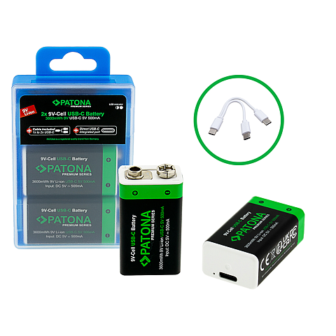 PATONA 1413 Haushaltsbatterie Wiederaufladbarer Akku Lithium-Ion (Li-Ion)
