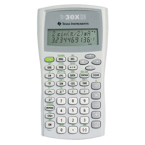 Texas Instruments TI-30X IIB Taschenrechner Tasche Wissenschaftlicher Taschenrechner Grau