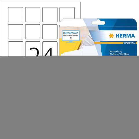 HERMA QR-Code Etiketten A4 40x40 mm quadratisch weiß Papier matt blickdicht 600 St.