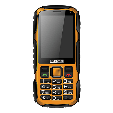 MaxCom Strong MM920 7,11 cm (2.8") 140 g Schwarz, Gelb Robustes Telefon
