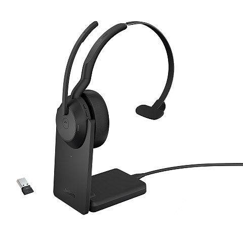 Jabra Evolve2 55 Kopfhörer Kabellos Kopfband Büro/Callcenter USB Typ-C Bluetooth Schwarz