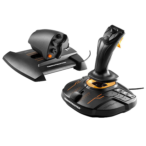Thrustmaster T-16000M FCS Hotas Schwarz, Orange USB Joystick Analog / Digital PC