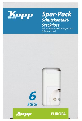 Kopp 117913080 Steckdose CEE 7/3 Weiß