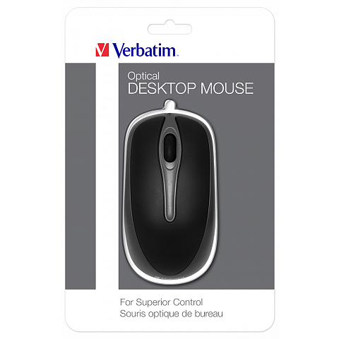Verbatim 49019 Maus Büro Beidhändig USB Typ-A Optisch 1000 DPI