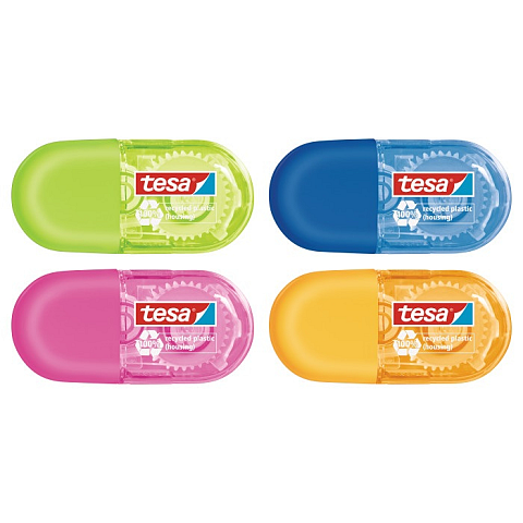 TESA 59816 Korrektur-Band 6 m Blau, Grün, Orange, Pink 16 Stück(e)