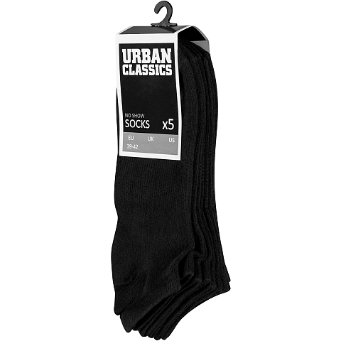 Urban Classics TB1470 Unisex Sneaker-Socken Schwarz 5 Paar(e)