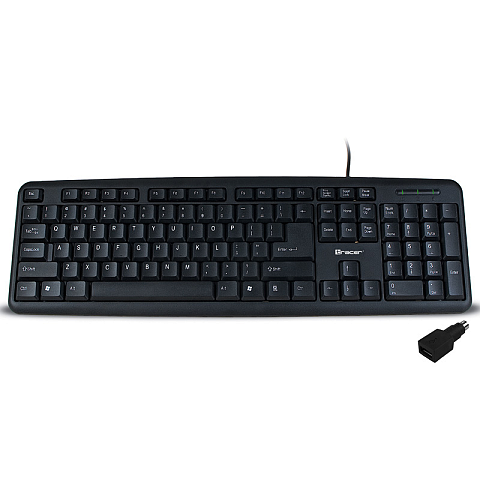 Tracer Maverick Tastatur Universal USB + PS/2 Schwarz