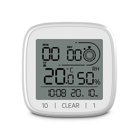 Hama 00185893 Wand- /Tischuhr Digitale Uhr Quadratisch Weiß