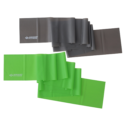 Schildkröt Fitness 960220 Übungsband Light resistance - Medium resistance Thermoplastisches Elastomer (TPE) Grün, Grau