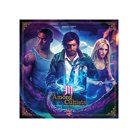 Asmodee Among Cultists: A Social Deduction Thriller Become a member of M, a secret society! 4-8 investigators try to prevent the arrival of a big evil in University... but watch out: evil cultists are already among us!AMONG CULTISTS, a unique social deduction experience, inspired by the masterpiece AMONG US from Innersloth!Combining board game elements with traditional social deduction, players are either Investigators or Cultists and move around the board, triggering events, actions and encounters. Investigators have 10 rounds to reach the necessary victory points or vote out all the Cultists. The Cultists have 10 rounds to sabotage or kill the Investigators. Brettspiel