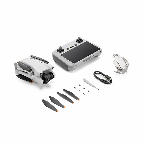 DJI Mini 3 (RC) 4 Rotoren Mini-Drohne 48 MP 3840 x 2160 Pixel 2453 mAh Grau, Weiß