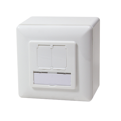 LogiLink NP0035A Steckdose RJ-45 Metallisch, Weiß