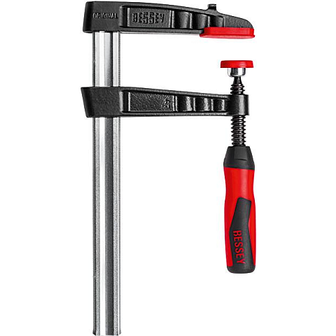 BESSEY TG80S14-2K Schraubzwinge F-Klammer 80 cm Aluminium, Schwarz, Rot