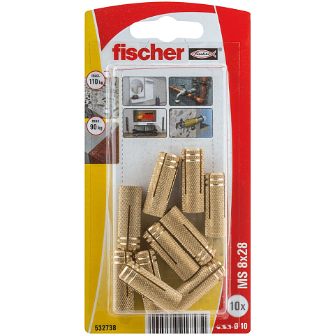 Fischer 532738 Schraubanker/Dübel 10 Stück(e) 28 mm