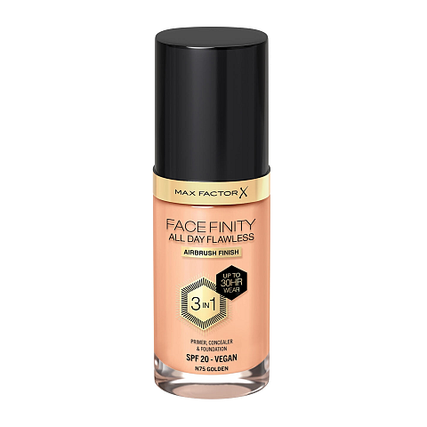Max Factor Facefinity All Day Flawless 3 in 1 Pumpenflasche Creme N75 Golden