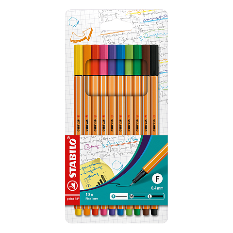 STABILO Point 88 Fineliner Multi 10 Stück(e)