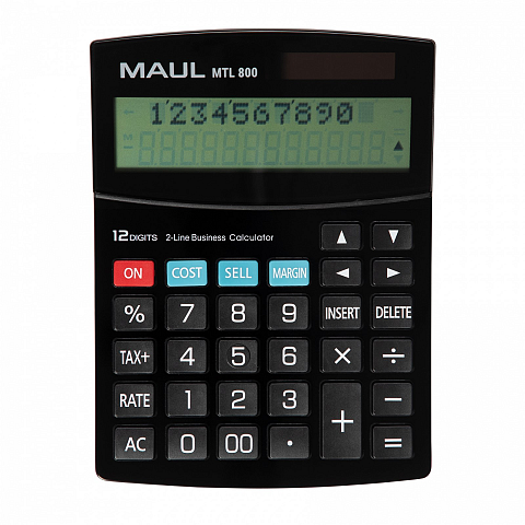 MAUL MTL 800 Taschenrechner Desktop Display-Rechner Schwarz