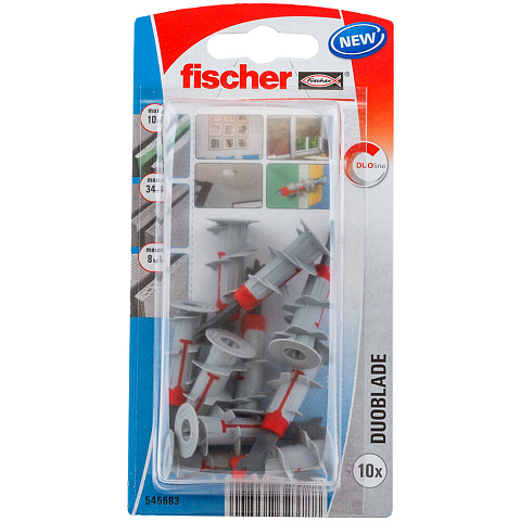 Fischer 545683 Schraubanker/Dübel 10 Stück(e) 44 mm