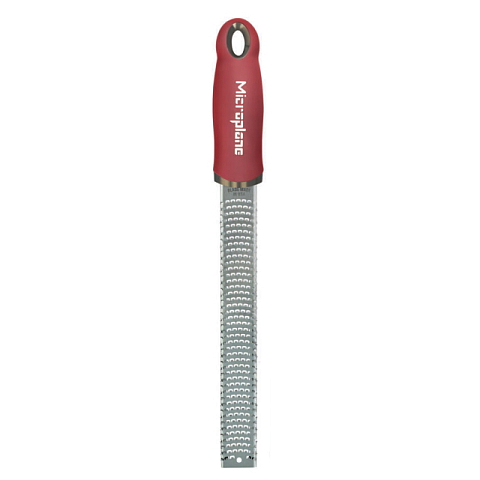 Microplane Zester Raspel-Reibe Rot, Edelstahl