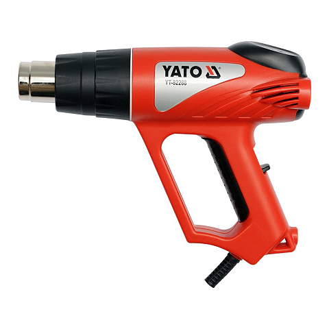 Yato YT-82288 Heißluftpistole 500 l/min 550 °C 2000 W Schwarz, Rot