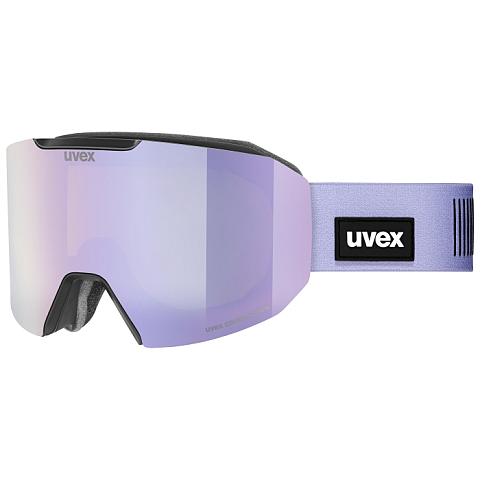 Uvex evidnt ATTRACT small Wintersportbrille Schwarz Unisex Lavendel Sphärisches Brillenglas
