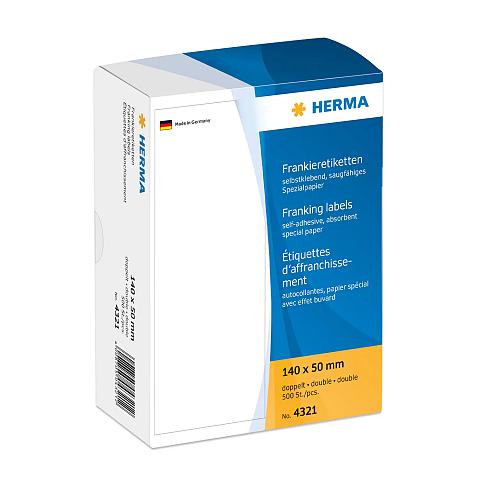 HERMA Frankieretiketten doppelt 140x50 mm 500 St.