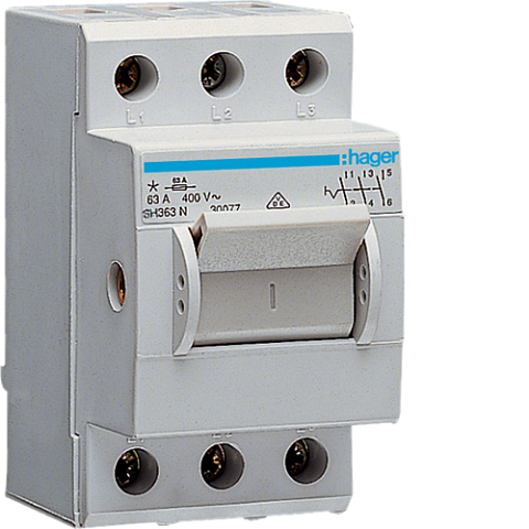 Hager SH363N Elektroschalter 3P Grau
