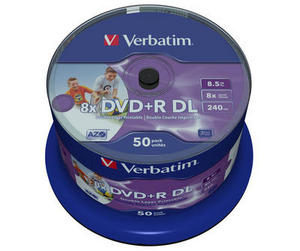 Verbatim 43703 DVD-Rohling 8,5 GB DVD-R 50 Stück(e)