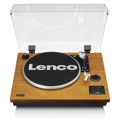Lenco LS-55WA Plattenspieler Audio-Plattenspieler mit Riemenantrieb Holz Halbautomatisch