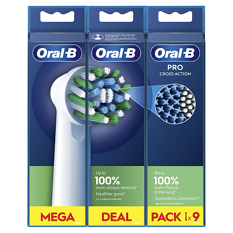 Oral-B CrossAction 9 Stück(e) Weiß