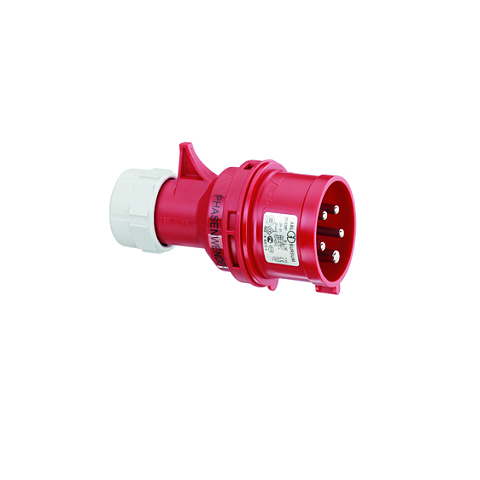 Steffen 15 S05201 Elektrischer Netzstecker Rot, Weiß