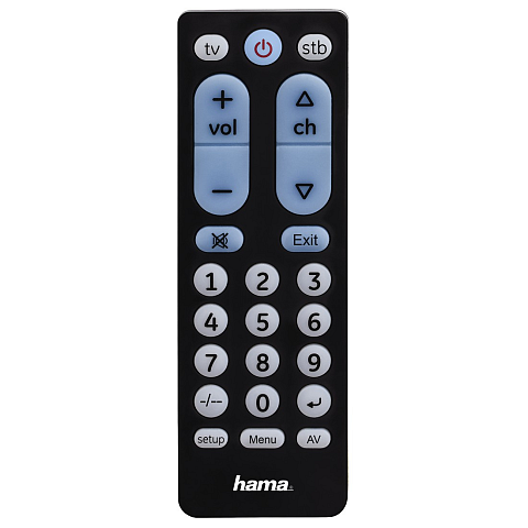 Hama 00040072 Fernbedienung IR Wireless STB, TV Drucktasten