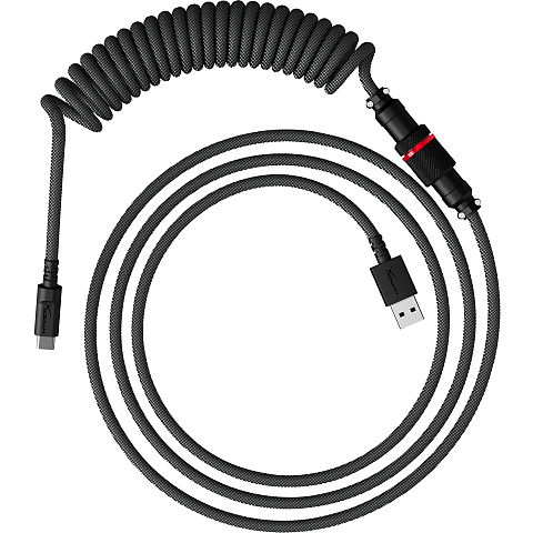 HyperX USB-C Spiralkabel grau-schwarz
