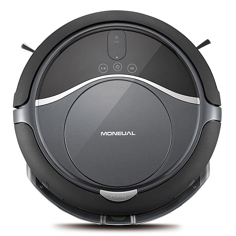 Moneual ME685 Roboter-Staubsauger Schwarz, Grau, Silber