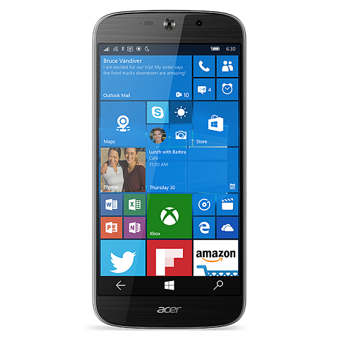 Acer Liquid Jade Primo + Docking Station 14 cm (5.5") Dual-SIM Windows 10 Mobile 4G USB Typ-C 3 GB 32 GB 2870 mAh Schwarz