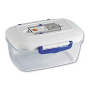 Magic Vac ACO1092 Lebensmittelaufbewahrungsbehälter Rechteckig Box 1,5 l Transparent, Weiß 1 Stück(e)