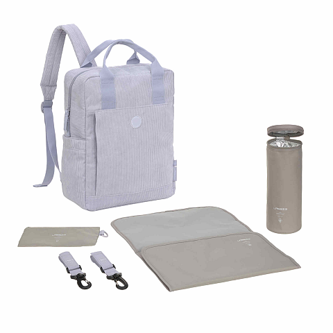 Lässig Vividal Cord Rucksack Lila Polyester