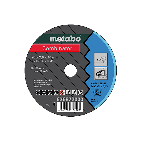 Metabo 626872000 Winkelschleifer-Zubehör Schneidedisk
