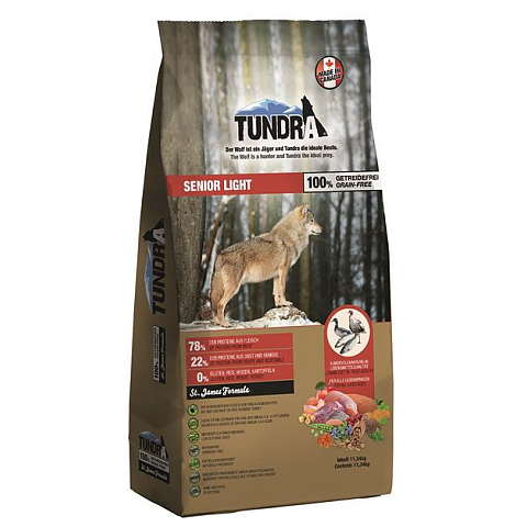 Tundra 4027245161408 Hunde-Trockenfutter 11,3 kg Senior Geflügel, Türkei