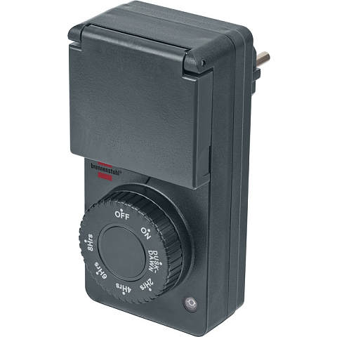 Brennenstuhl 1506120 Elektrischer Timer Schwarz Täglicher Timer