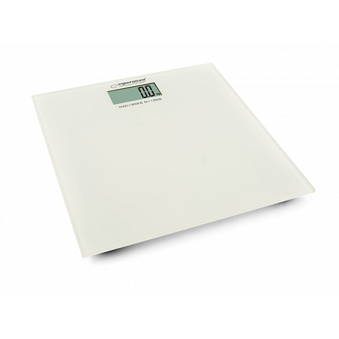 Esperanza EBS002W Personenwaage Rechteck Weiß Elektronische Personenwaage