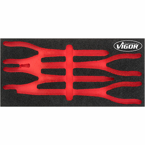 Vigor V4995-L Zubehör für Aufbewahrungsbox Schwarz, Rot Teiler-Set