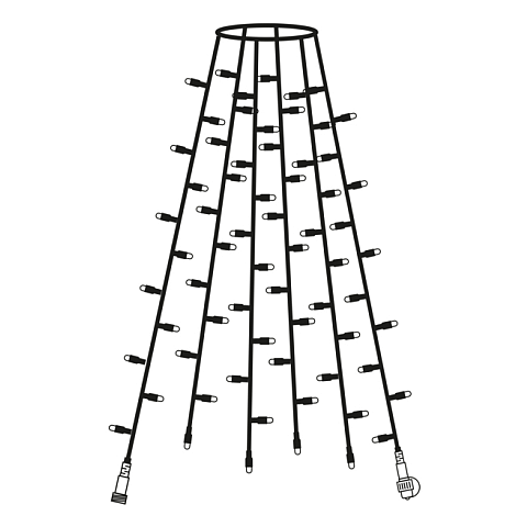 Star Trading 491-71-1 Lichterkette 84 Lampen LED